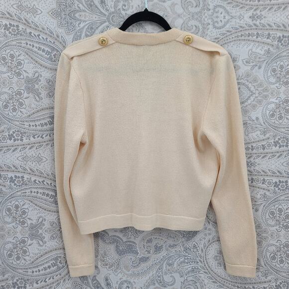 St John separates vintage made in USA cardigan Size Med Old money Quiet luxury - Picture 6 of 11